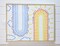 CousinDIY Framed Textured Canvas - Textured Front with Sideways Rainbow Design - Paintable 14x18 Canvas for DIY Wall Art, Crafts, and Home Décor
